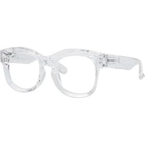 imageEyekepper Large Frame Glasses for Women Reading  Oversize Reading Eyeglasses Readers  Transparent 100Transparent