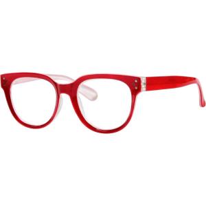 imageEyekepper Oversize Reading Glasses Women Stylish Readers  BlackRed