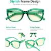 imageEyekepper 4Pack Reading Glasses for Women Rhinestone Readers Cateye Eyeglasses 225Blue Light Blocking Reading Glasses