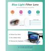 imageEyekepper 4pack Design Reading Glasses for Women Reading  Square Readers Men 175Blue Light Blocking Reading Glasses