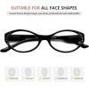 imageEyekepper 4pack Oval Reading Glasses for Women Stylish Readers4 Pack Mix Color