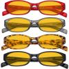 imageEyekepper 5 Pack Reading Glasses Women  Spring Hinge Ladies Readers 250Blue Light Blockingb904 Pairs