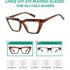 imageEyekepper 5pack Reading Glasses for Women Cat Eye Readers Large Design5 Pack Mix Color