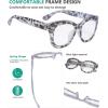 imageEyekepper Oversized Reading Glasses  Retro Readers for Women Reading  GreyTortoise Frame 200GreyTortoise