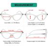 imageEyekepper Small Reading Glasses for Women Cateye Style Ladies ReadersTransparent