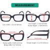 imageEyekepper Stylish Reading Glasses Women  Oversized Square Readers Black 275Black