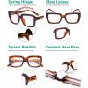 imageEyekepper Stylish Reading Glasses Women  Oversized Square Readers Black 275Tortoise