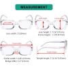 imageEyekepper Stylish Reading Glasses Women  Oversized Square Readers Black 275Transparent