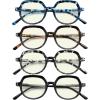 imageEyekepper Vintage 4pack Reading Glasses for Women Reading  Ladies Retro ReadersBlue Light Blocking Reading Glasses