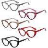 imageEyekepper 5pack Reading Glasses For Women Cat Eye Readers5 Pack Mix Color