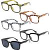 imageEyekepper 5pack Reading Glasses for Women Reading  Ladies Readers 1005 Pack Mix Color