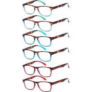 imageEyekepper 3 Pack Ladies Reading Glasses  Stylish Readers for Women Reading6 Pairs Mix
