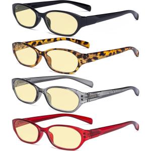 imageEyekepper 5 Pack Reading Glasses Women  Spring Hinge Ladies Readers 250Blue Light Blockingb604 Pairs