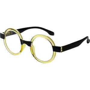 imageEyekepper Round Reading Glasses for Women Retro Readers Eyeglasses  BlueYellow