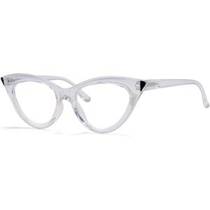 imageEyekepper Small Reading Glasses for Women Cateye Style Ladies ReadersTransparent