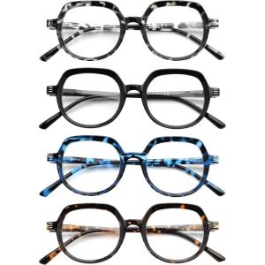imageEyekepper Vintage 4pack Reading Glasses for Women Reading  Ladies Retro Readers4 Pairs Mix