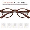 imageEyekeppe 4 Pack Reading Glasses Polka Dots Pattern Oval Round Readers for Women Reading 3504pcsmix
