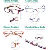 imageEyekepper 4 Pack Ladies Fashion Reading Glasses  Stripe Design Small Lens Readers for Women Reading 2254 Pairs Mix
