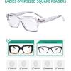 imageEyekepper 4 Pack Ladies Reading Glasses  Stylish Oversized Square Readers for Women4 Pairs Mix