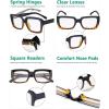 imageEyekepper 4 Pack Ladies Reading Glasses  Stylish Oversized Square Readers for Women4pcs Blacktortoise