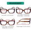 imageEyekepper 4 Pack Ladies Reading Glasses  Stylish Oversized Square Readers for Women4pcstortoise