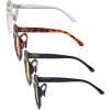 imageEyekepper 4 Pack Ladies Reading Glasses  Stylish Oversized Square Readers for WomenBlue Light Blockingb604 Pairs