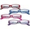 imageEyekepper 4 Pack Ladies Reading Glasses  Stylish Readers for Women Reading with Pattern Arms and Crystals 1754 Pairs Mix