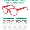 imageEyekepper 4 Pack Reading Glasses Polka Dots Classic Readers for Women Reading4pcsmix