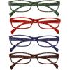 imageEyekepper 4 Pack Reading Glasses Polka Dots Pattern Stylish Readers for Women Reading 2754pcsmix