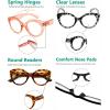 imageEyekepper 4Pack Round Reading Glasses for Women Large Frame Readers 1004pcsmix
