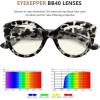 imageEyekepper 4Pack Round Reading Glasses for Women Large Frame Readers 100Blue Light Blockingb404 Pairs