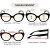 imageEyekepper 4Pack Round Reading Glasses for Women Large Frame Readers 100Blue Light Blockingb404 Pairs