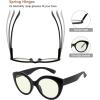 imageEyekepper 4Pack Round Reading Glasses for Women Large Frame Readers 100Blue Light Blockingb404 Pairs