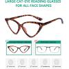imageEyekepper 4pack Reading Glasses for Women Cateye Readers Oversized4 Pack Mix Color