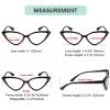 imageEyekepper 4pack Reading Glasses for Women Cateye Readers Oversized4 Pack Mix Color