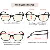 imageEyekepper 5 Packing Reading Glasses Women Large Frame Readers Men 225Blue Light Blockingb405 Pairs