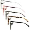imageEyekepper 5 Packing Reading Glasses Women Large Frame Readers Men 225Blue Light Blockingb405 Pairs