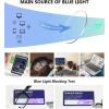 imageEyekepper 5 Packing Reading Glasses Women Large Frame Readers Men 225Blue Light Blockingb405 Pairs
