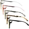 imageEyekepper 5 Packing Reading Glasses Women Large Frame Readers Men 225Blue Light Blockingb605 Pairs