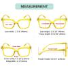 imageEyekepper 5Pack Square Reading Glasses for Women Large Frame Readers 2005pcsmix2 Green