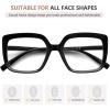 imageEyekepper Reading Glasses for Women 4Pack Large Frame Readers Eyeglasses Oversize 275Black