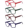 imageEyekepper 4 Pack Reading Glasses Polka Dots Classic Readers for Women Reading4pcsmix