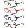imageEyekepper 4 Pack Reading Glasses Polka Dots Pattern Stylish Readers for Women Reading 2754pcsmix