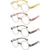 imageEyekepper 4Pack Round Reading Glasses Women Oprah Style ReadersZ4pcsmix