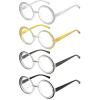 imageEyekepper 4pack Round Reading Glasses Women Stylish Readers 204 Pack Mix Color2