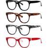 imageEyekepper 4packing Thick Sturdy Reading Glasses Women Stylish Large Readers4pcsmix