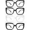 imageEyekepper Reading Glasses for Women 4Pack Large Frame Readers Eyeglasses Oversize 2754pcsmix