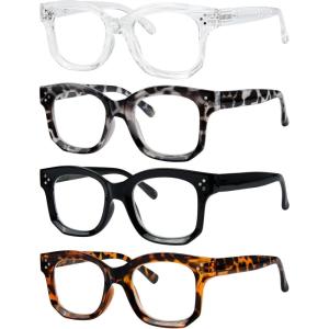 imageEyekepper 4 Packing Vintage Reading Glasses for Women Reading  Design Ladies Readers 1254pcsmix
