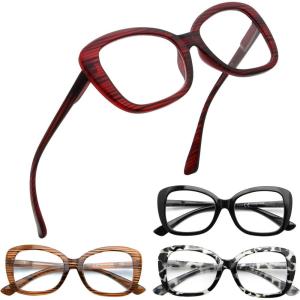 imageEyekepper 4Pack Chic Reading Glasses for Women Oversized Readers 1504pcsmix