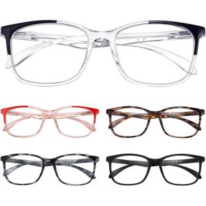 imageEyekepper 5 Packing Reading Glasses Women Large Frame Readers Men 2255pcsmix